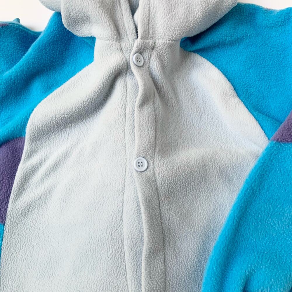 Disney Pixar Monsters Inc Sulley Adult Costume Pajamas Tail Buttonup Plush Small - Picture 9 of 12